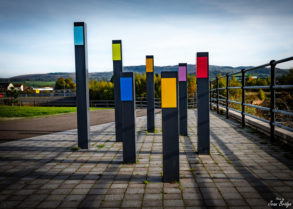 Colours One of the sculptures erected on the new Dumbarton… Flickr