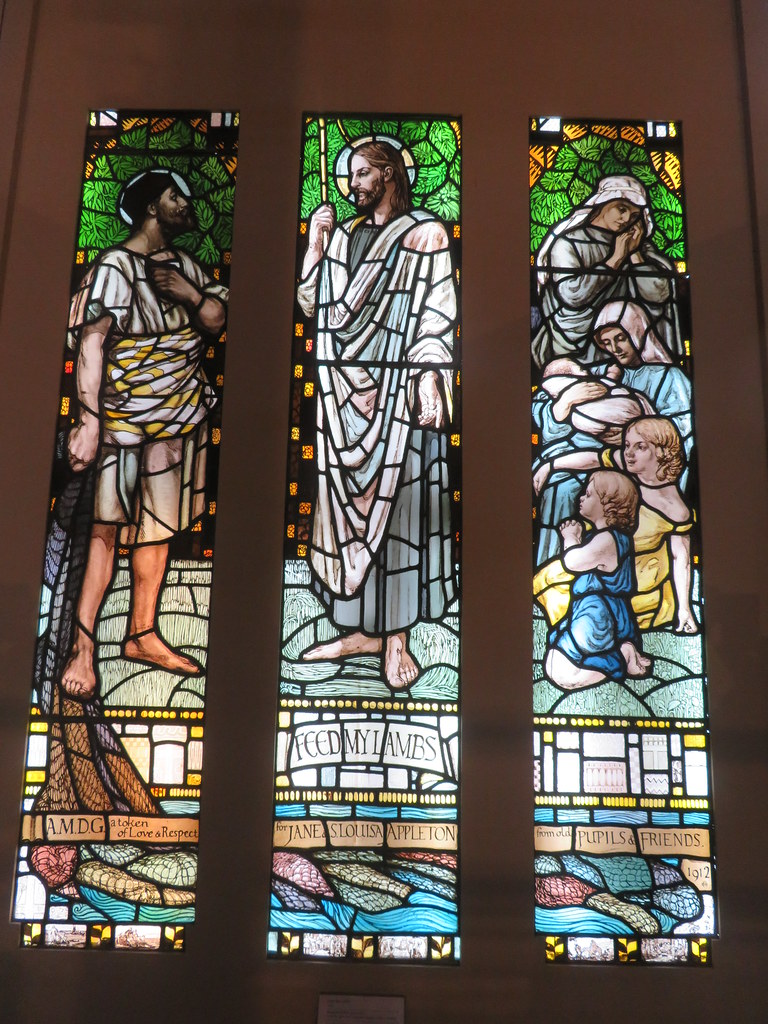 Stained Glass Museum, Ely Cathedral Feed my Lambs, 1912, M… Flickr