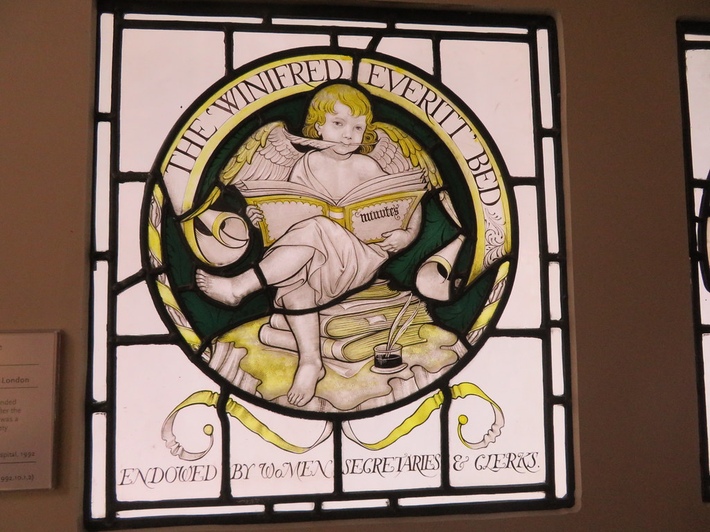 Stained Glass Museum, Ely Cathedral Cherub Scribe, Christo… Flickr