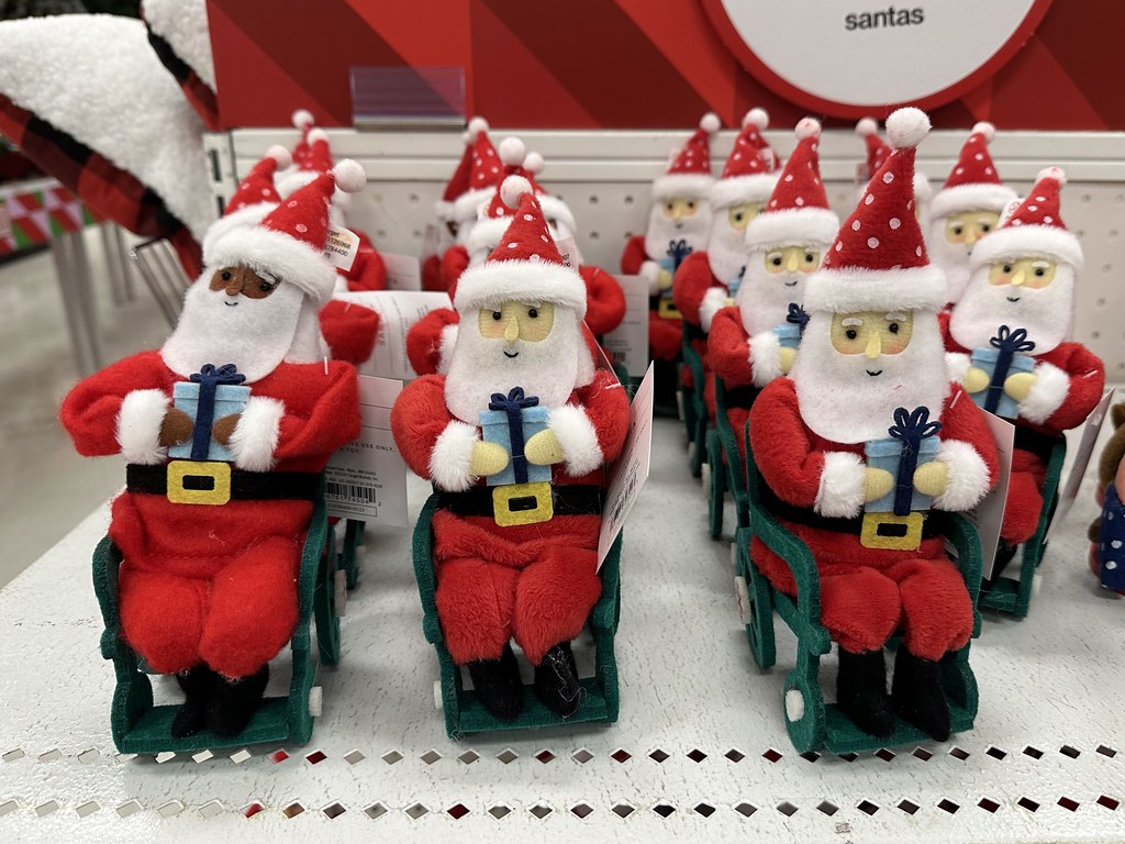 Christmas Target Dadeland Station Santa in a wheelchair Flickr