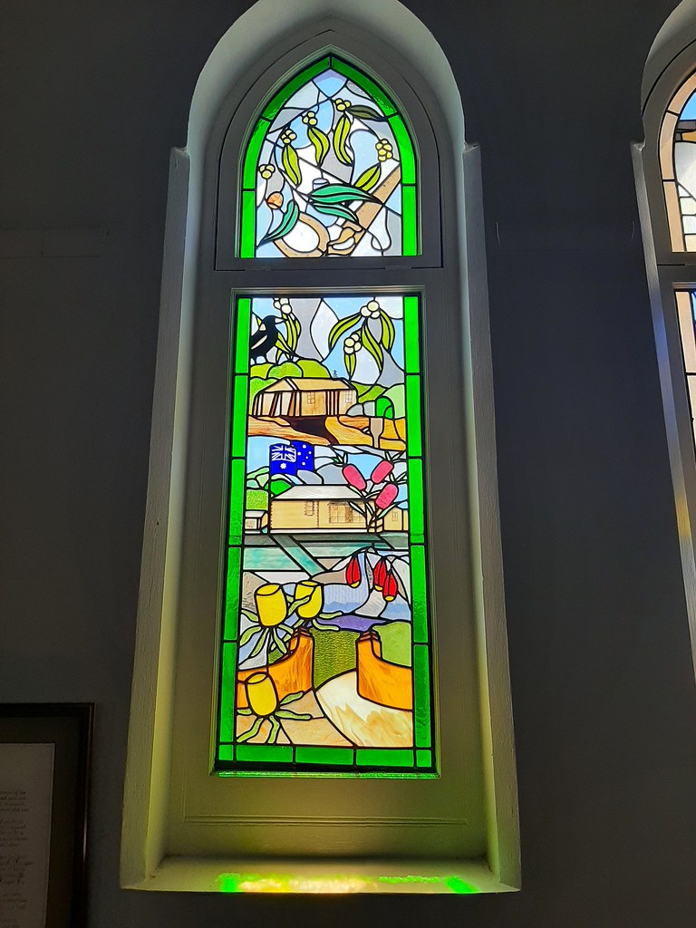 Keith South Australia. Stained glass window in the old Con… Flickr