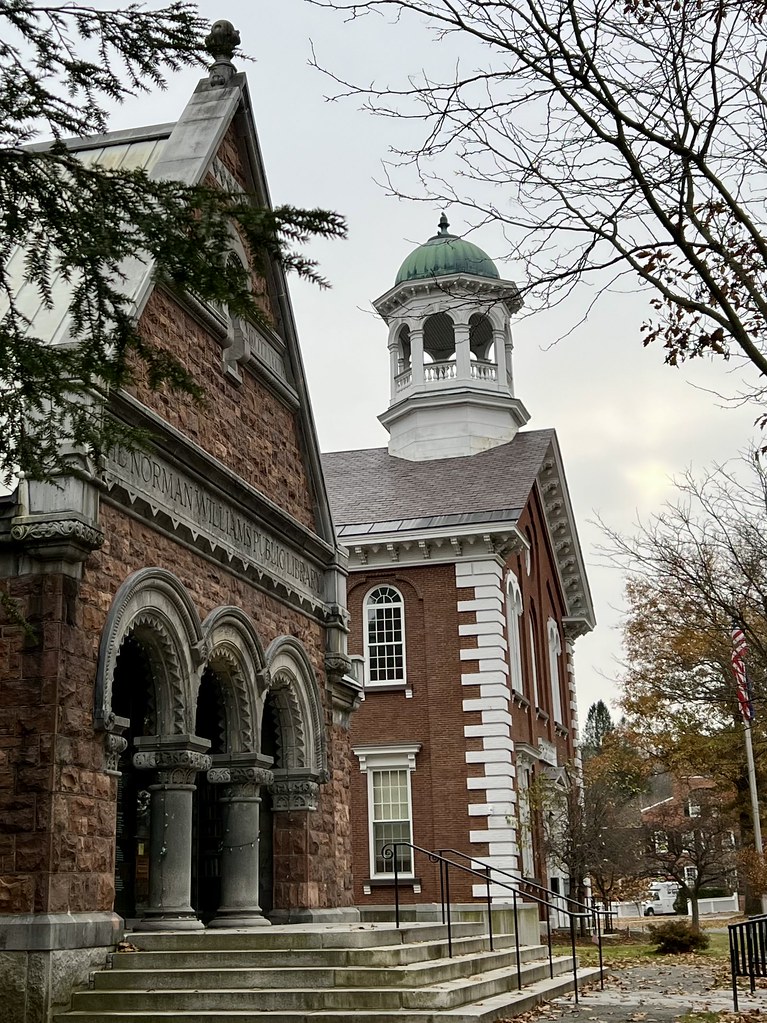 Woodstock library and courthouse Thompson Flickr