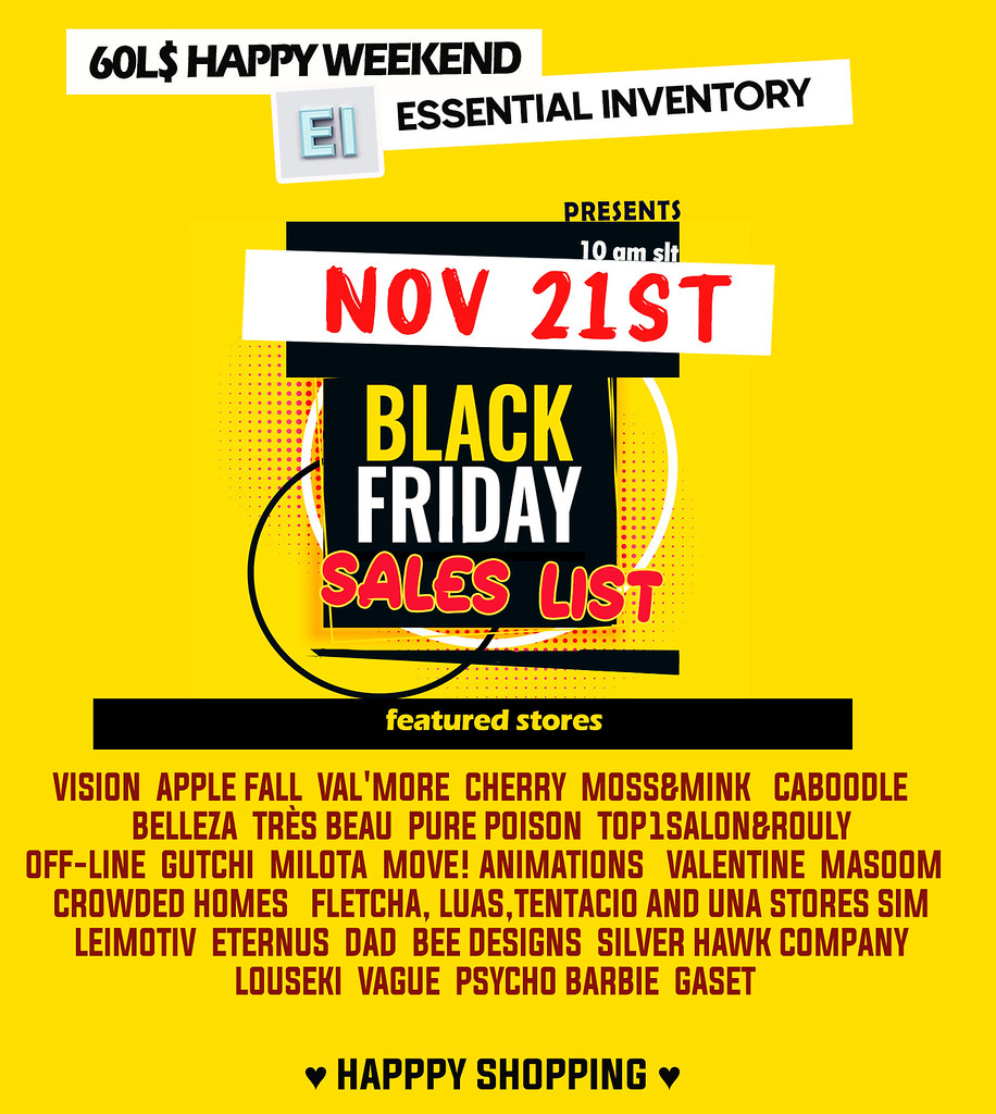 Black Friday Sales List By Happy Weekend Flickr