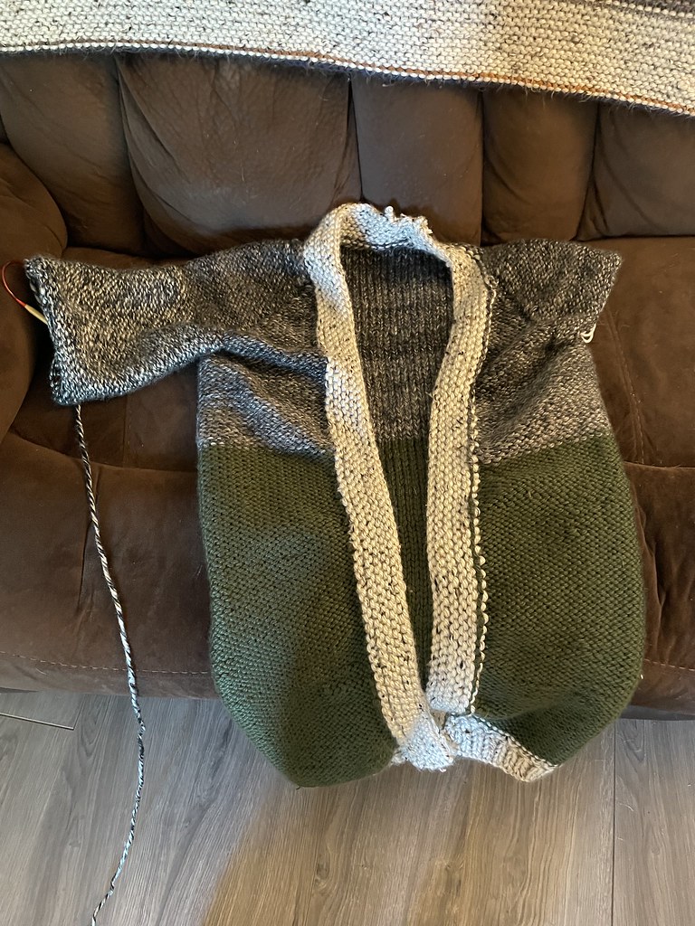 House cardigan These sleeves are taking quite some effort James