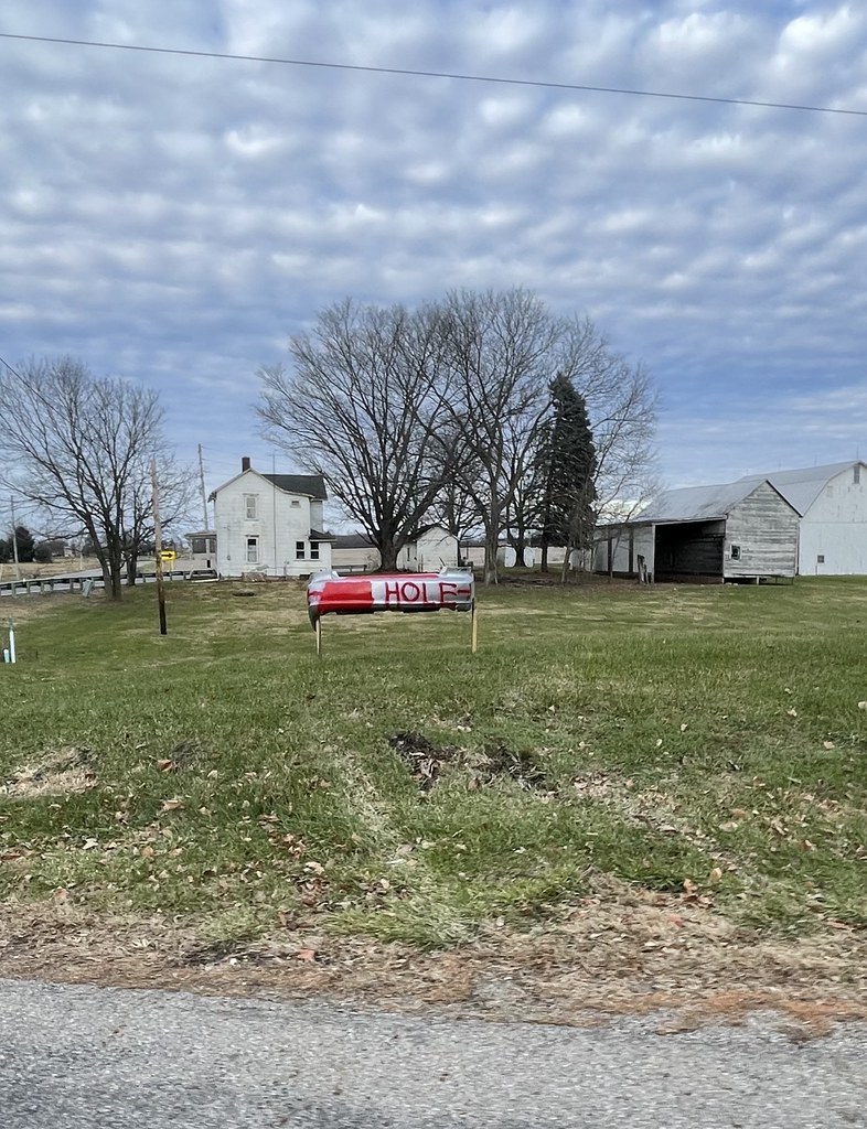Angry sign —HOLE ️ seen facing Westfall Road at Rt 188. … Flickr