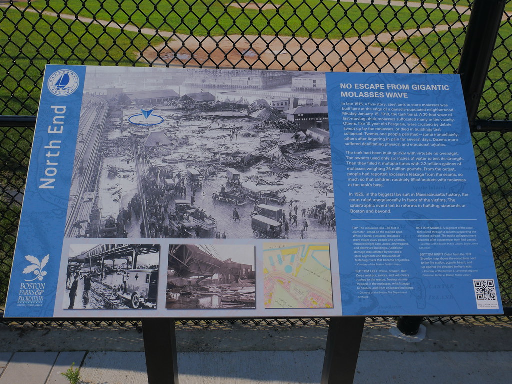 Great Molasses Flood plaque, North End, Boston 2023 Augu… Flickr