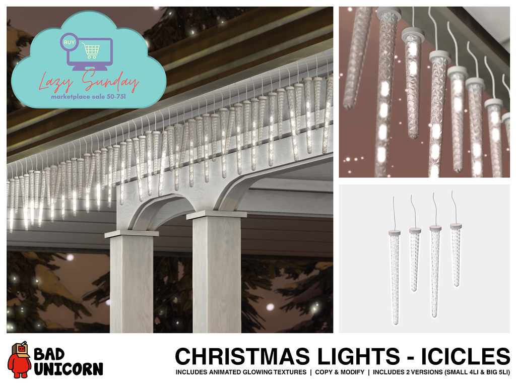 Christmas Lights (Icicles) for LAZY SUNDAY! marketplace.se… Flickr
