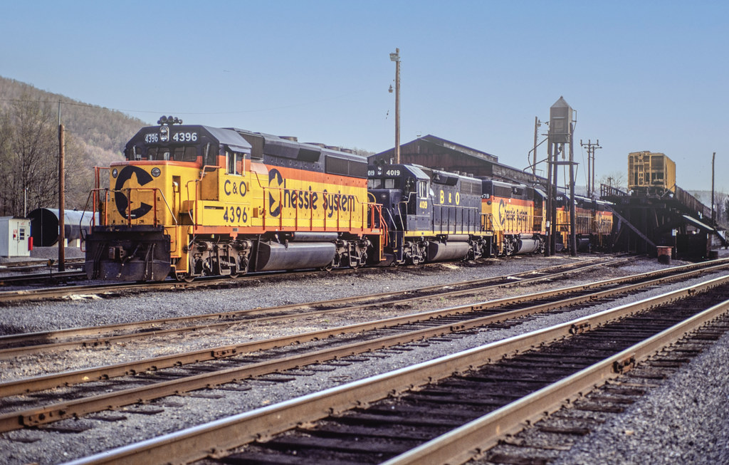 Chessie System 3000 hp at Rainelle, West Virginia, circa