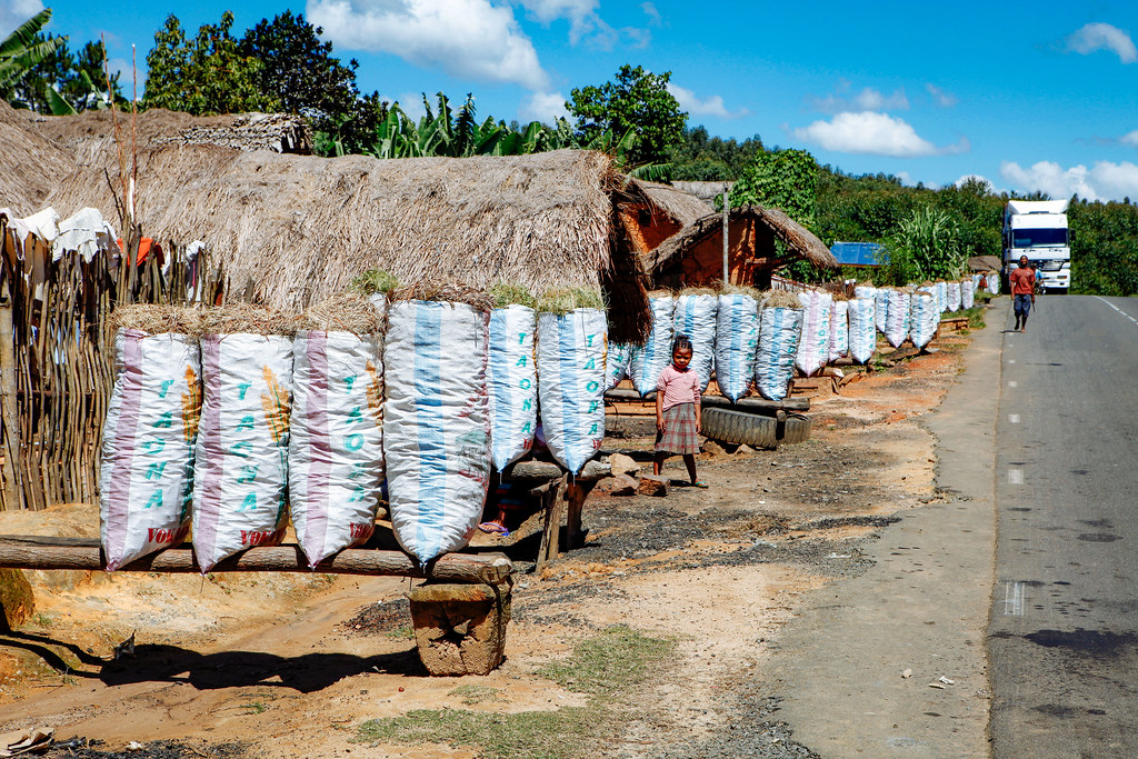 Charcoal for sale in Madagascar MDG, Madagaskar , Moramang… Flickr