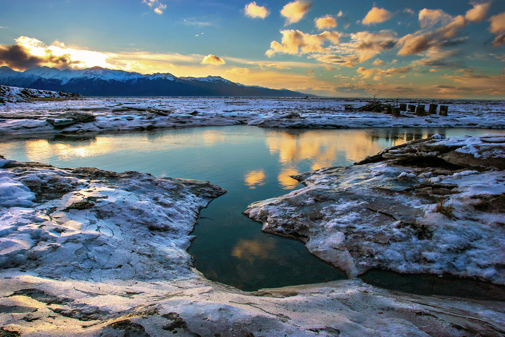 Rabbit Creek Winter Sunset (Explored) Rabbit Creek at high… Flickr