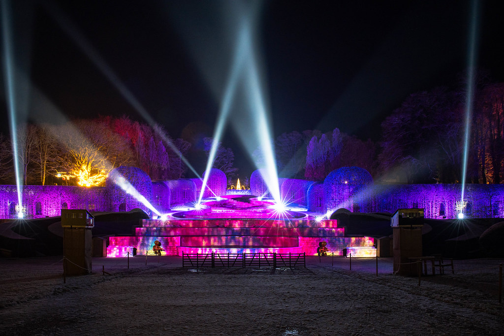 Alnwick Gardens Winter Light Trail Jonathan Wilkinson Flickr