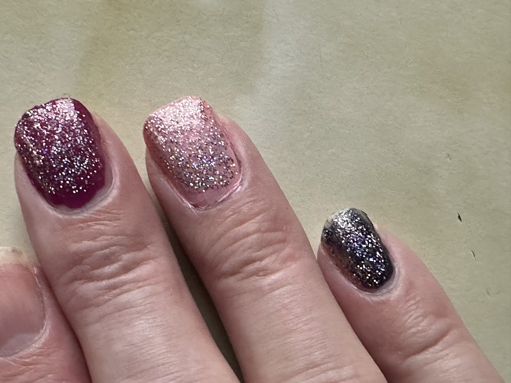 Nail colours glitter Love glitter top coats just that sort… Sarah