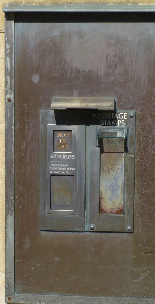 Old Stamp Machine. Old Post Office, Market Place, Oakham, … Flickr