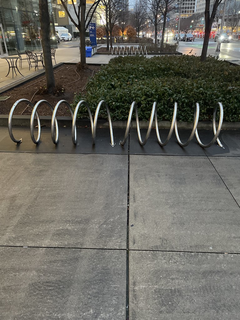 Spiral rack on University Avenue by the MaRS building, Tor… Flickr