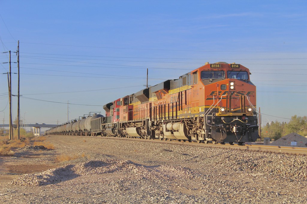 BNSF 8114 Lubbock Tx Bnsf 8114 seen here pushing its train… Flickr