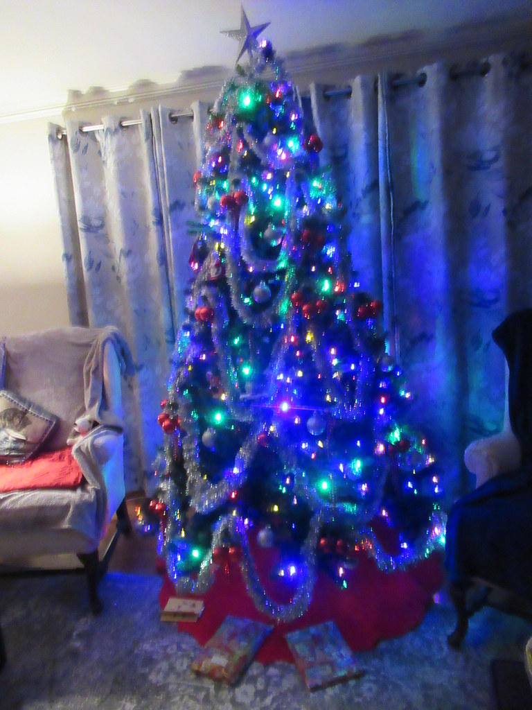 Family Christmas Tree, Christmas Eve, 2022 Blue Light Flickr