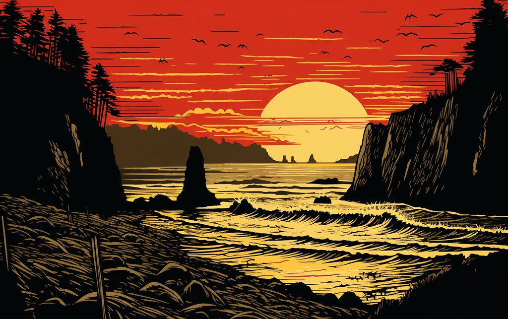 Dusk at Rialto Beach Ched Flickr