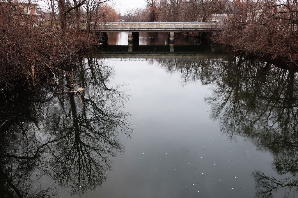 Pine River Looking South Alma, Michigan The Pine River i… Flickr
