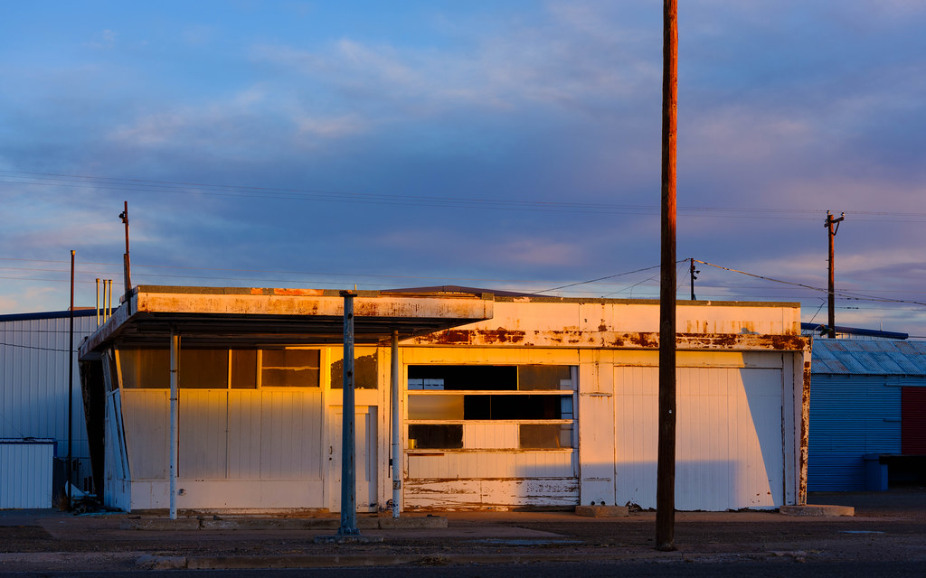 Old Auto Repair Shop Tucumcari, New Mexico USA greenschist Flickr
