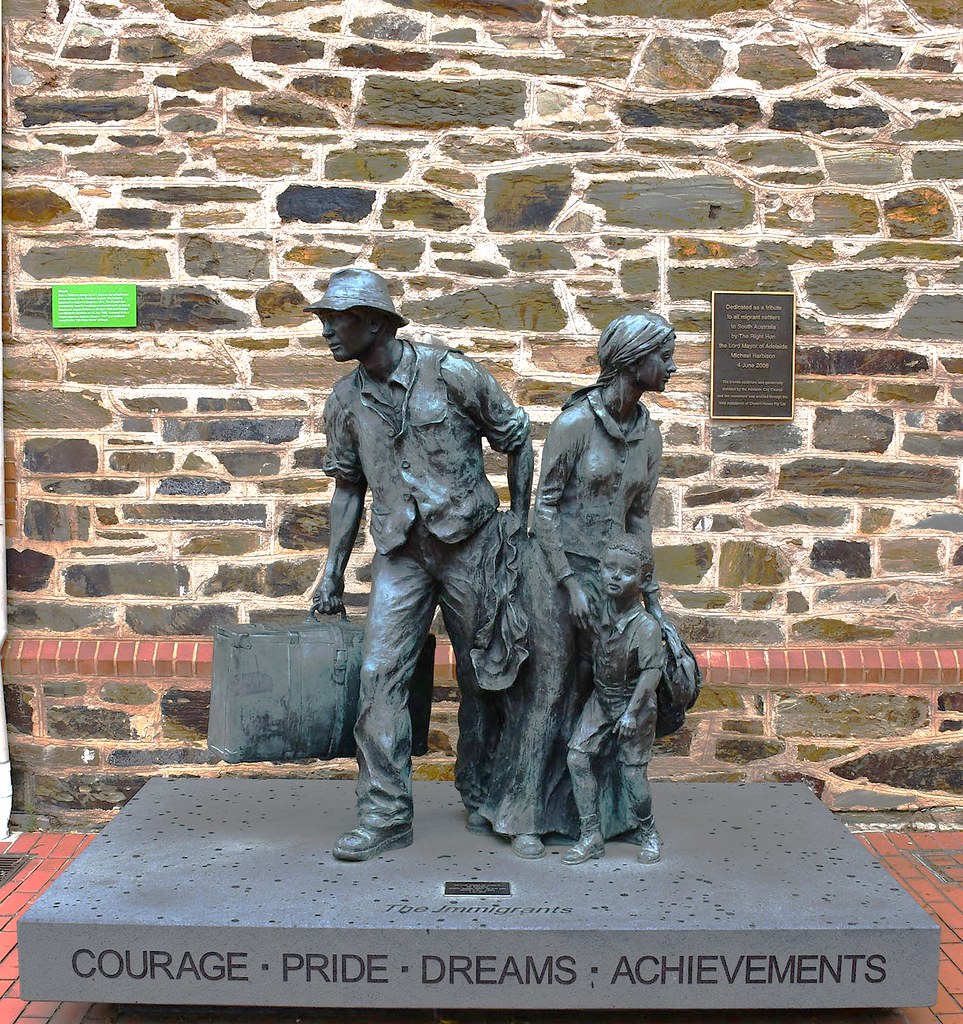 Adelaide Sculpture 'The Immigrants' by Andre Castellucci… Flickr