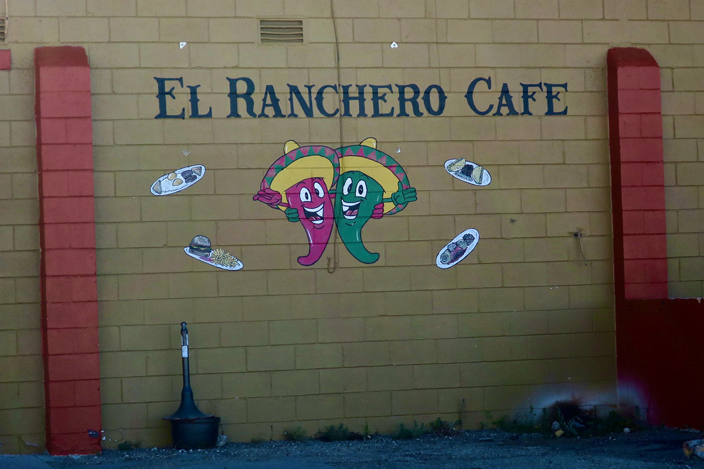 El Ranchero Cafe, Milan, NM Handpainted sign on the side o… Flickr