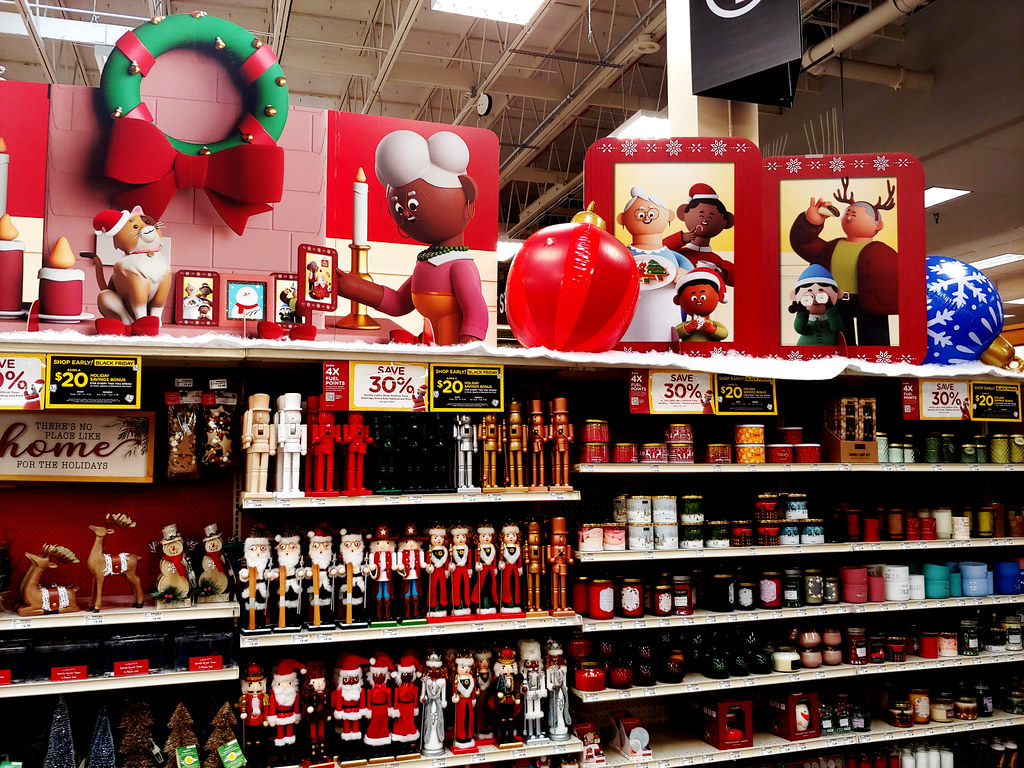 Fred Meyer Store Christmas decorations seasonal area Flickr