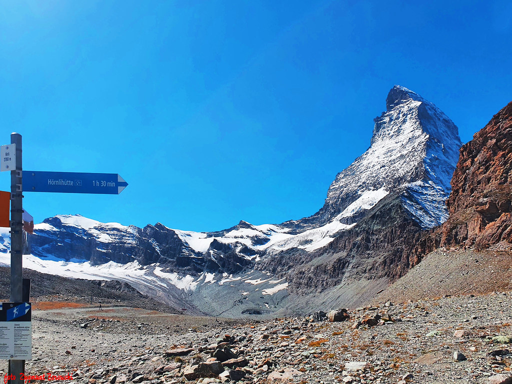 Alpy Matterhorn Droga na Matterhorn. Zygmunt Borowski Flickr
