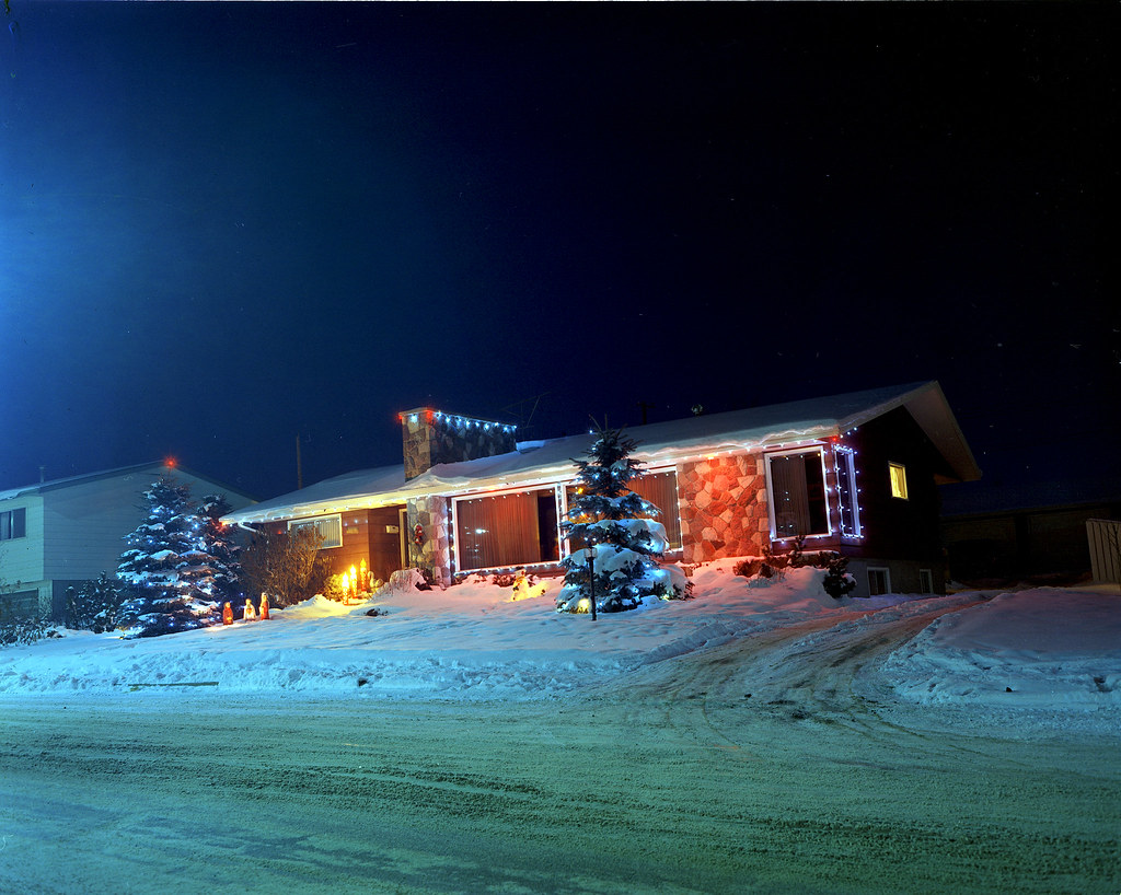 Christmas lights, Edmonton, Alberta, 1971 Provincial Archi… Flickr