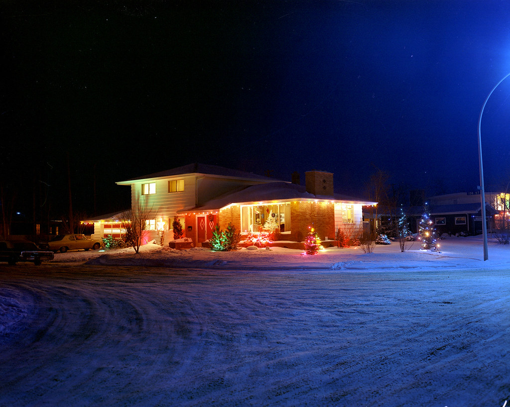 Christmas lights, Edmonton, Alberta, 1971 Provincial Archi… Flickr