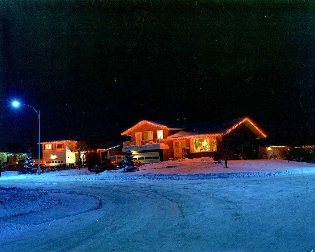 Christmas lights, Edmonton, Alberta, 1971 Provincial Archi… Flickr