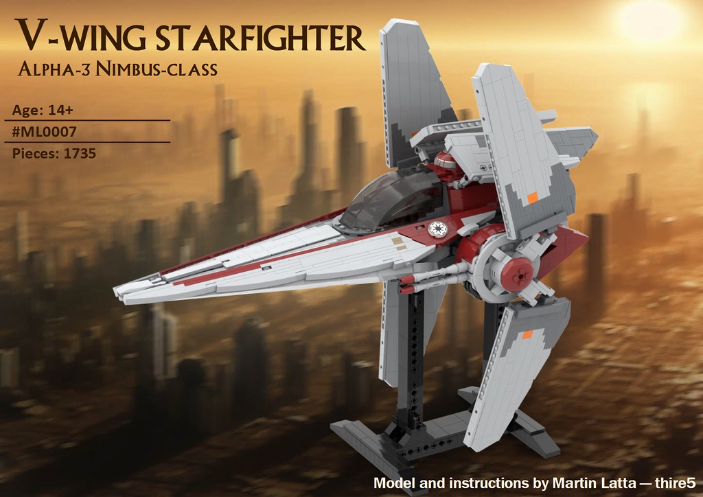 Vwing starfighter INSTRUCTIONS Alpha3 Nimbusclass Vwin… Flickr