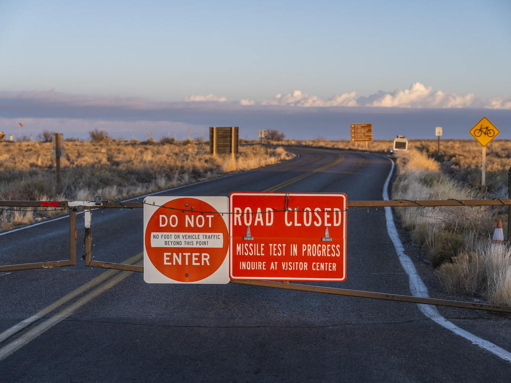 White Sands National Park New Mexico White Sands Missile Range Test