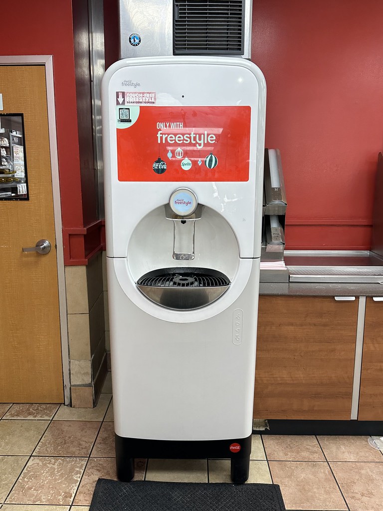 Wendy's Freestyle Coke Machine with Holiday Graphics Flickr