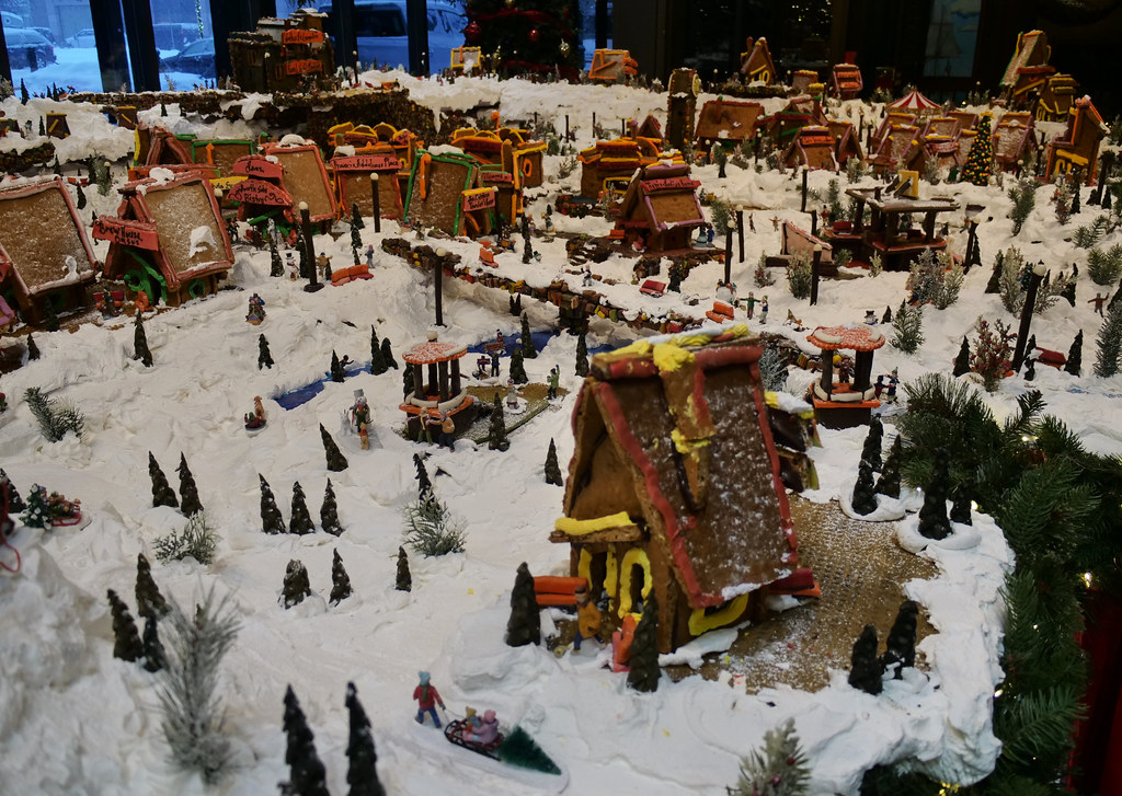 Gingerbread Village The gingerbread village at The Captain… Flickr