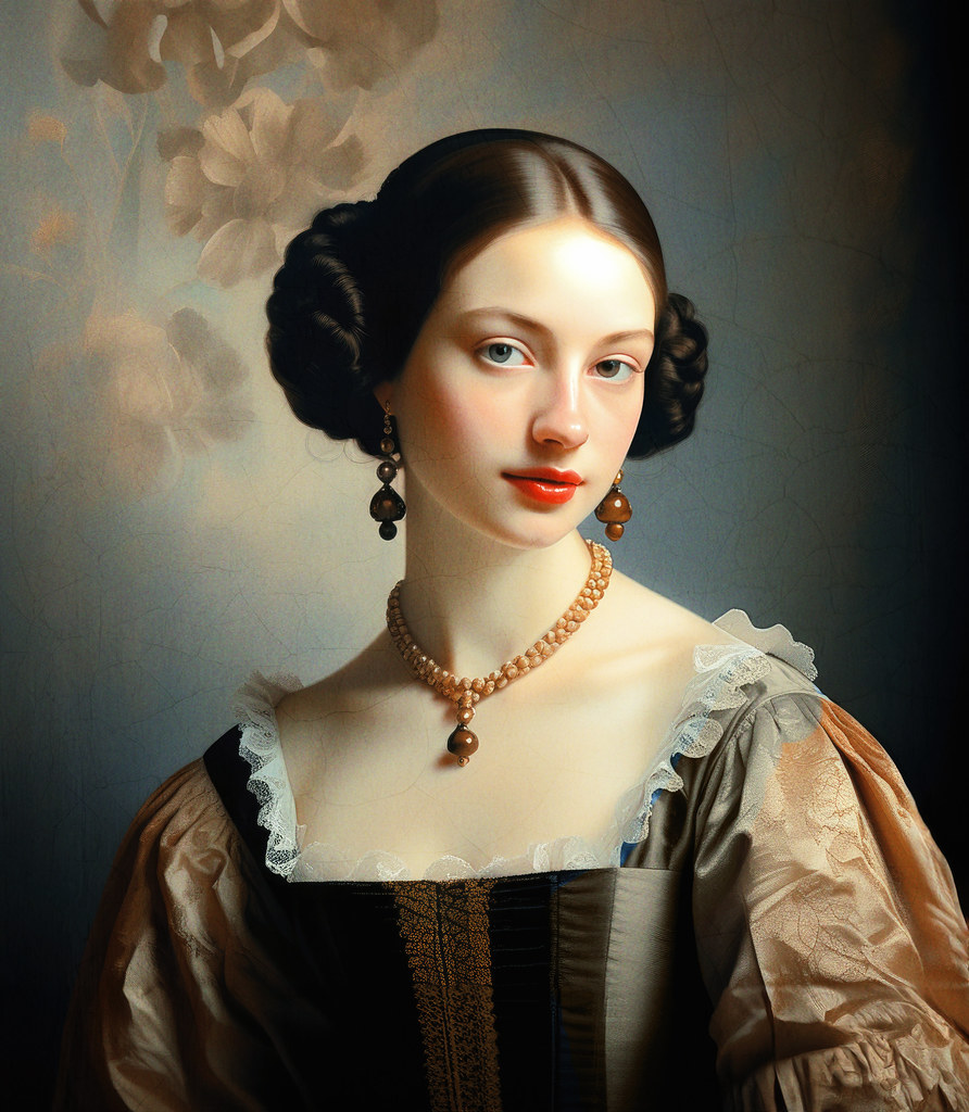 Modesty Many old oil paintings crack, but they don't crack… Flickr