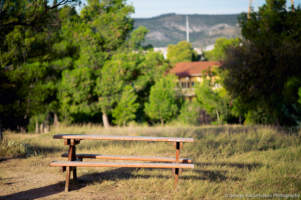 Bench Location Tritsi Park, Ilion Athens Lens Nippon K… Flickr