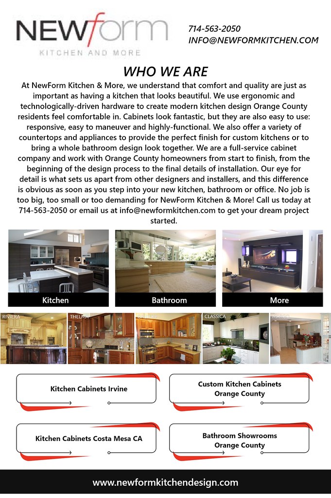 Bathroom Showrooms Orange County NewForm Kitchen & More is… Flickr