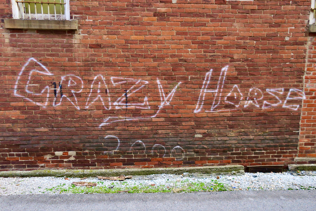 Crazy Horse, North Baltimore, OH Graffiti on a wall in Nor… Flickr