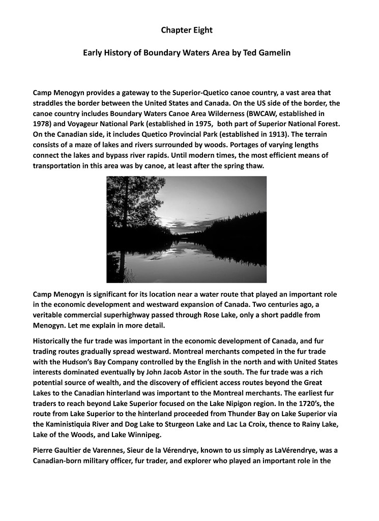 Chapter 8 Early History of Boundary Waters Area by Ted Gam… Flickr