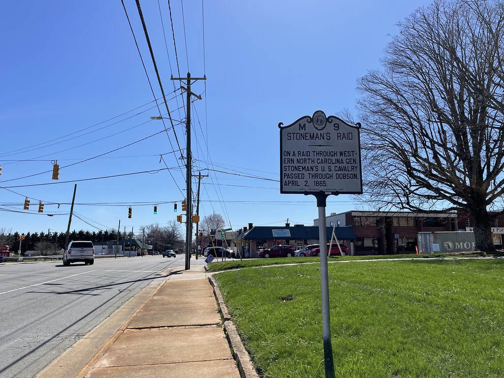 Dobson, North Carolina Stoneman's Raid Sign Austin Dodge Flickr