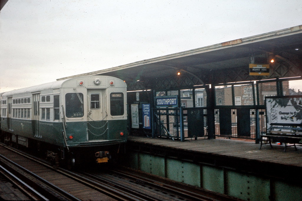 CTA Ravenswood Southport station 1973 CTA Ravenswood South… Flickr