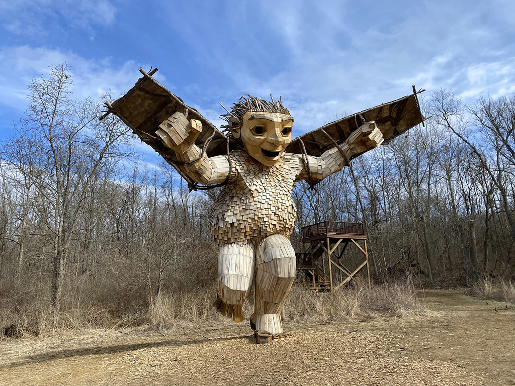 OH Dayton Aullwood Audubon Troll Troll sculpture at Aull… Flickr