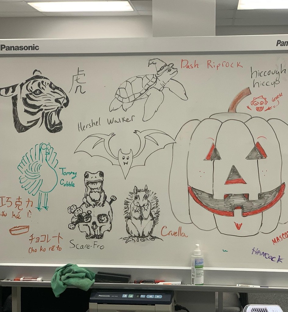 Halloween Dry Erase Mascots October/November 2023 Komats… Flickr
