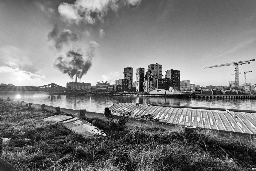 Quai de Charenton Ivryport landscape site Print Bu… hassan