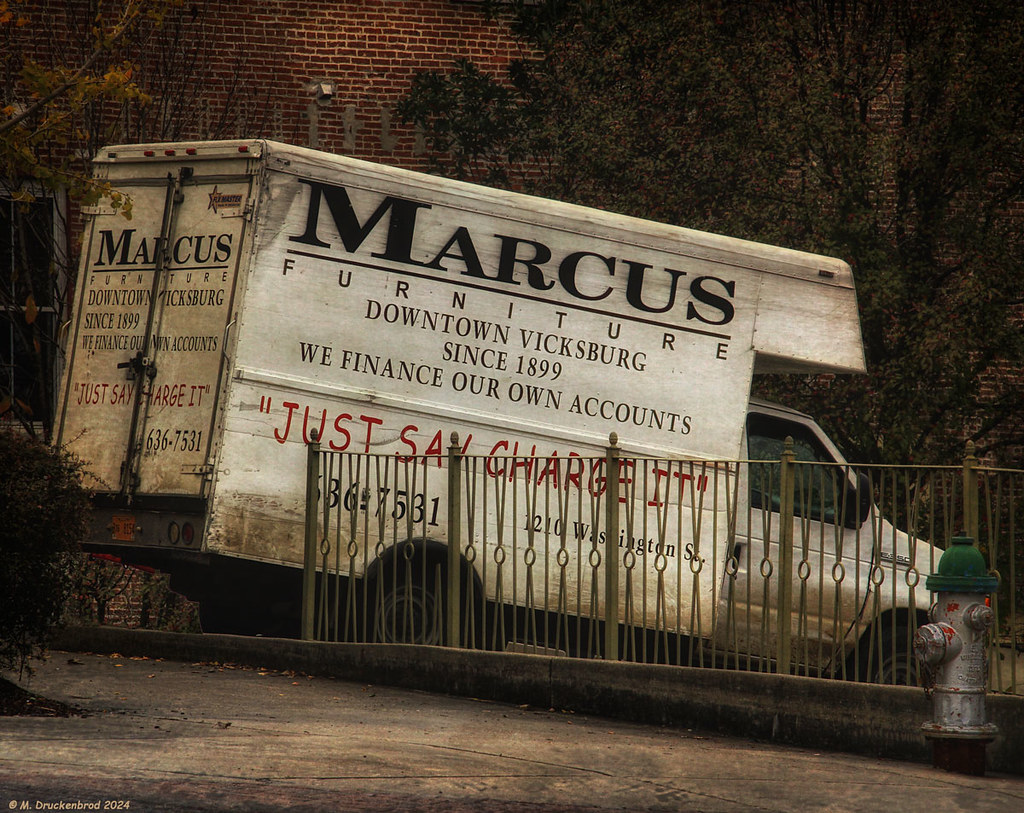 "Just Say Charge It", a Vicksburg Furniture Store Truck Flickr