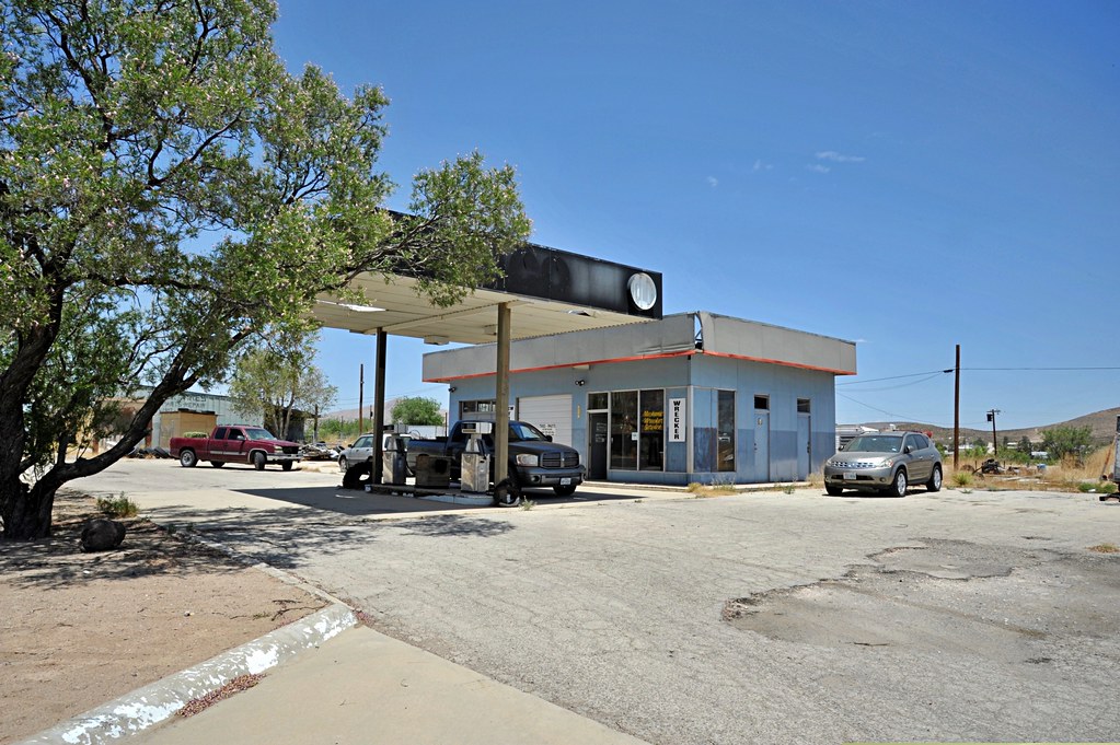 Sierra Blanca, Texas Originally a Texaco Service Station. … Flickr