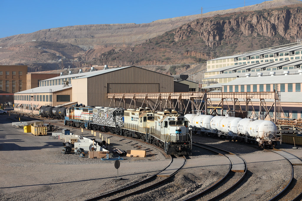 Respite at Morenci Freeport McMoRan EMD GP38 No. 49, along… Flickr