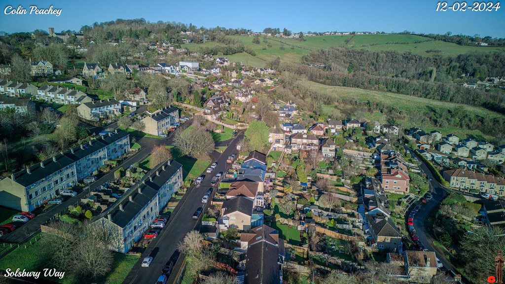Solsbury Way, Bath UK. DJI Air 3, 12022024. Flickr