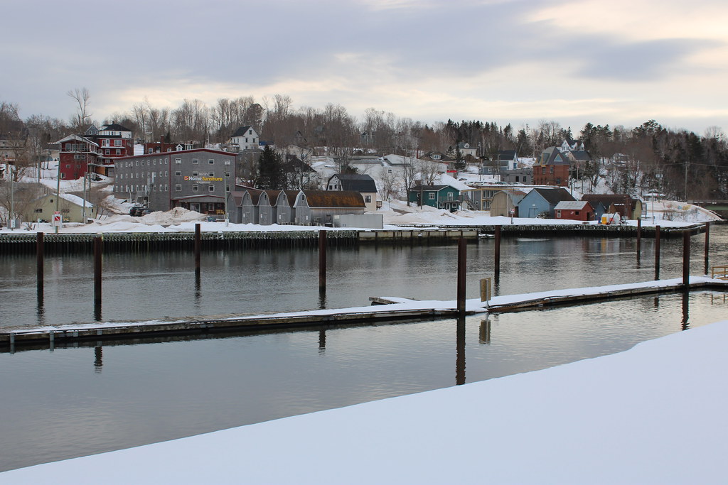 Montague, PEI View of some buildings next to the Montague … Flickr