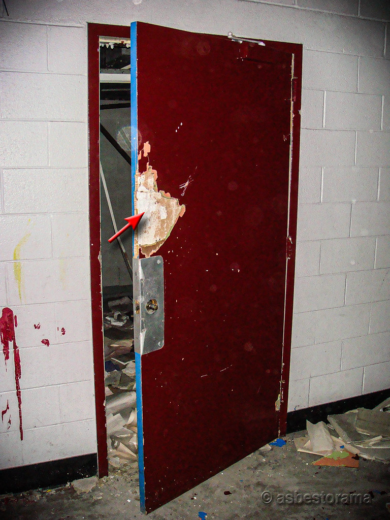 Damaged Firedoor ACM Core Vandalized damage to firerate … Flickr